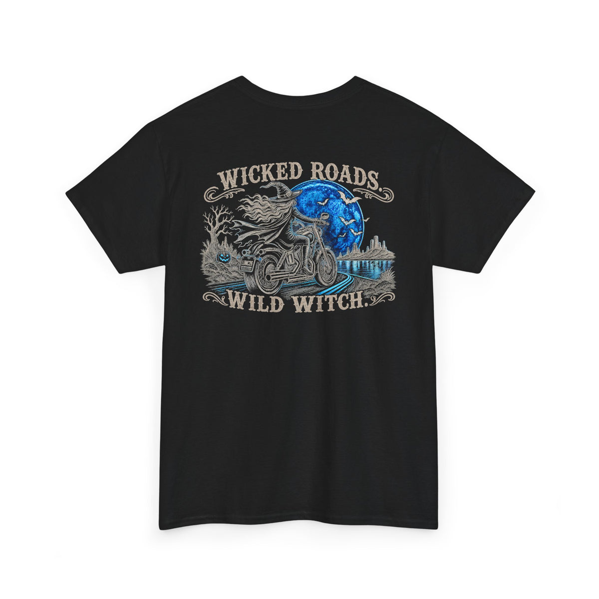 Wicked Roads, Wild Witch- Women's Limited Edition Halloween Tee (On Unisex Tee)