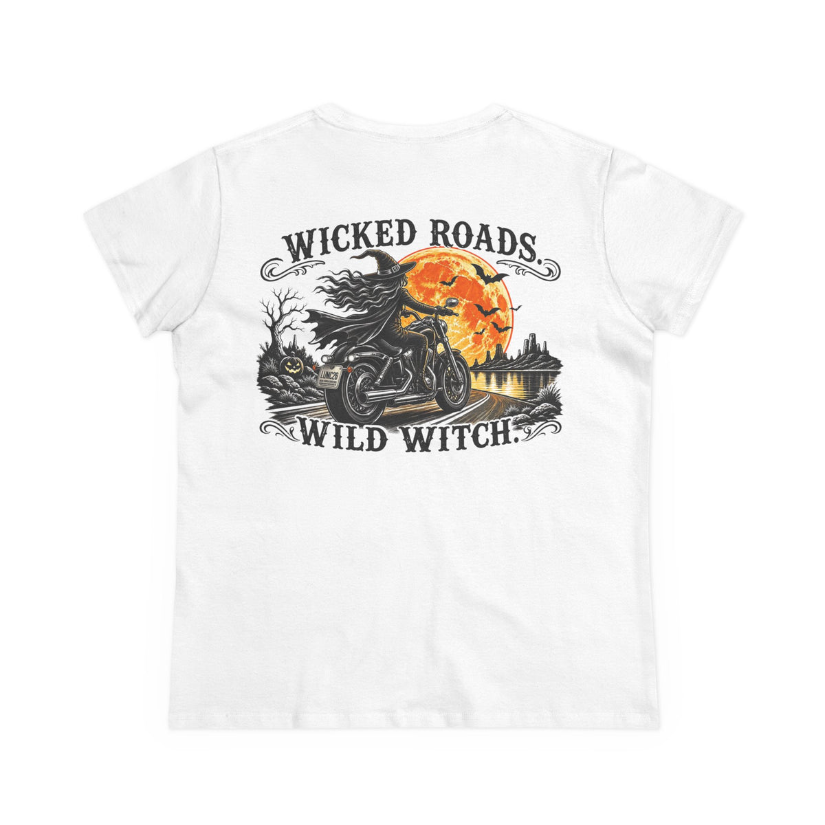 Wicked Roads, Wild Witch- Women's Limited Edition Halloween Tee