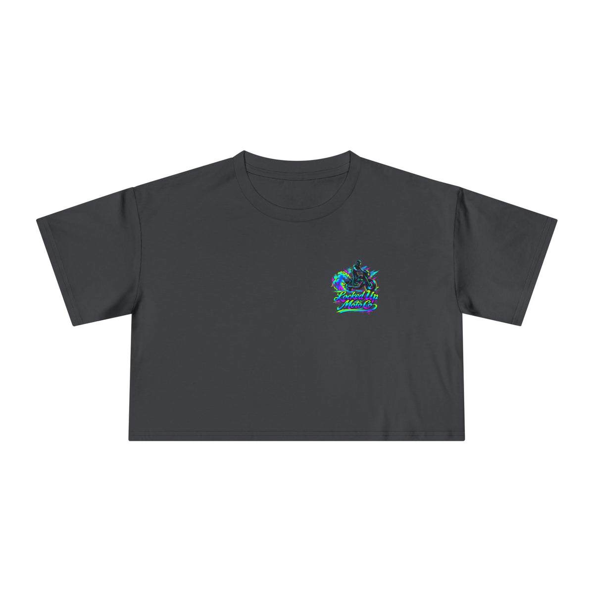 Blue Lights Make Me Twist -Retro Edition Crop Tee