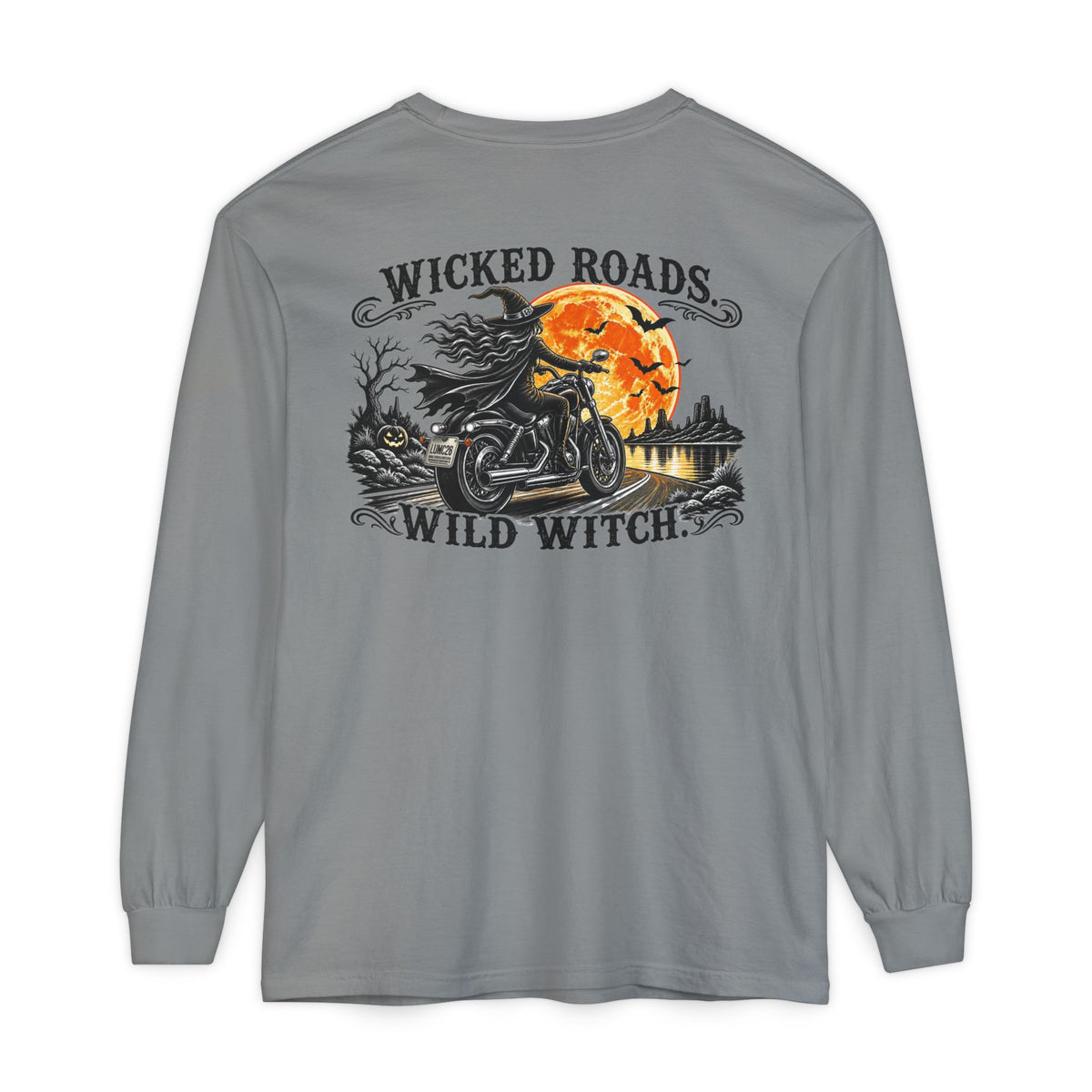 Wicked Roads, Wild Witch- Women's Limited Edition Halloween LONG SLEEVE Tee